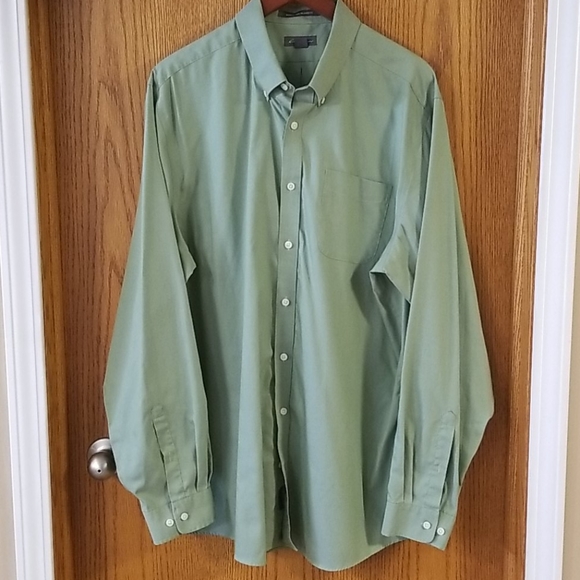 Eddie Bauer Wrinkle Free Dress Shirt Xl 